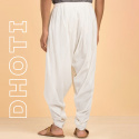 Dhoti - Undyed Organic Cotton Off-White - Pants