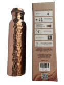 Copper bottle BIG hammered copper 950ml ISHA