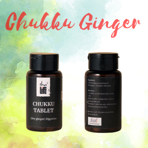 Chukku Tablet Dry Ginger, 60 pcs. ISHA